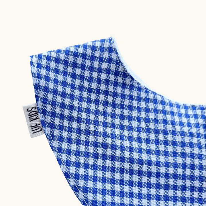 Babero Bandana Algodón Vichy Denim – Hecho en Chile con amor 2