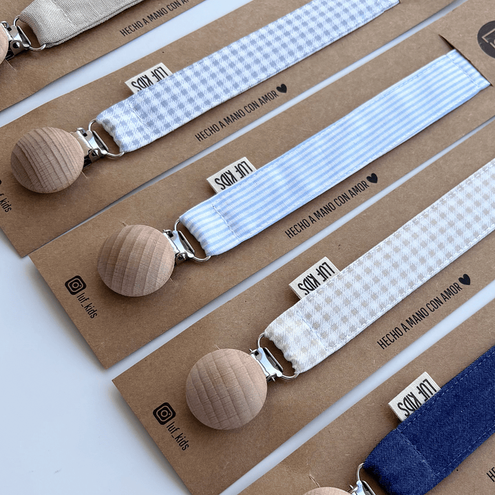 Porta Chupete Individual Lino Beige 3