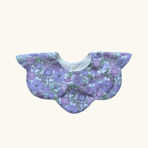 Babero Flor Flores Morado
