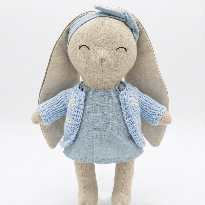 Coneja Grande Tenida Celeste  - Hecho a mano con amor 2