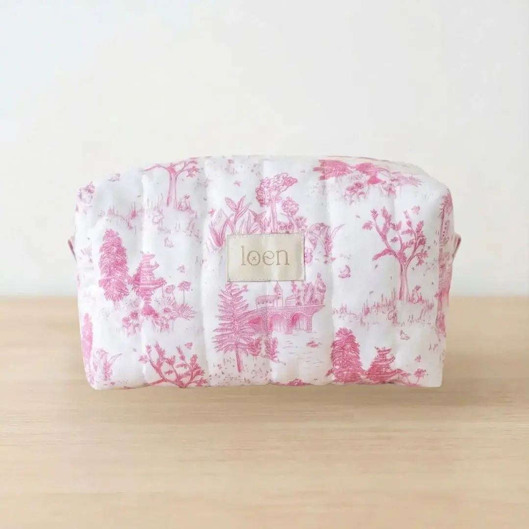 Neceser Esencial Toile Rosa - Loen 1