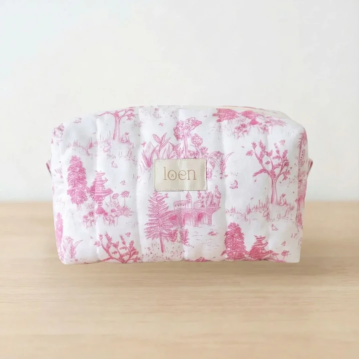 Neceser Esencial Toile Rosa - Loen 1