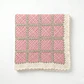 Manta de Crochet 100% Algodón Rosada y Beige - Miniatura 1