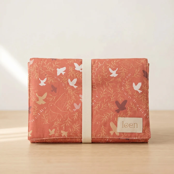 Mudador Portátil Golondrina Terracota 1