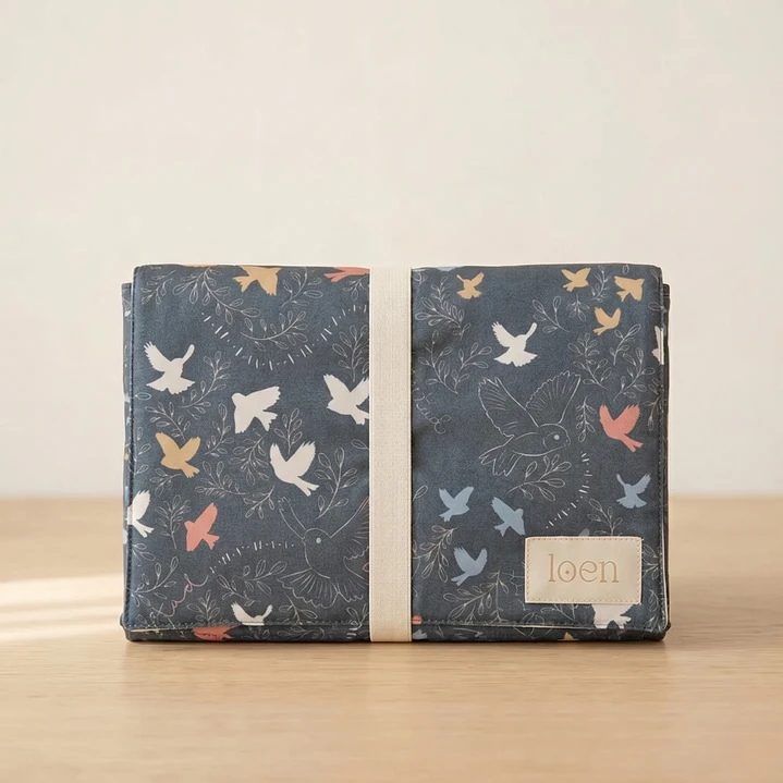 Mudador Portátil Golondrina Azul Noche 1