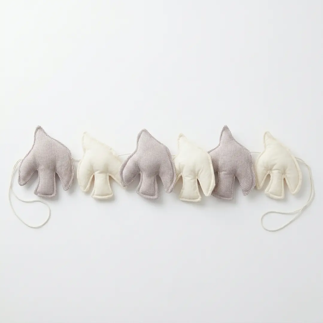 Guirnalda Libertad Cuadrillé Café 3