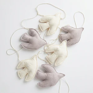 Guirnalda Libertad Cuadrillé Café