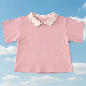 Polera Oversize “Tiny Love” Rosada — BITA