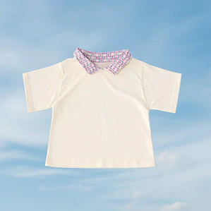 Polera Oversize “Tiny Bloom” Blanca — BITA