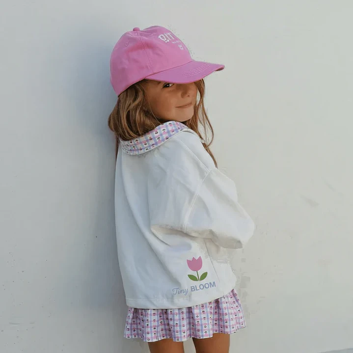 Polera Oversize “Tiny Bloom” Blanca — BITA 3