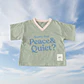 Polera Oversize “Peace & Quiet?” Verde — BITA - Miniatura 1