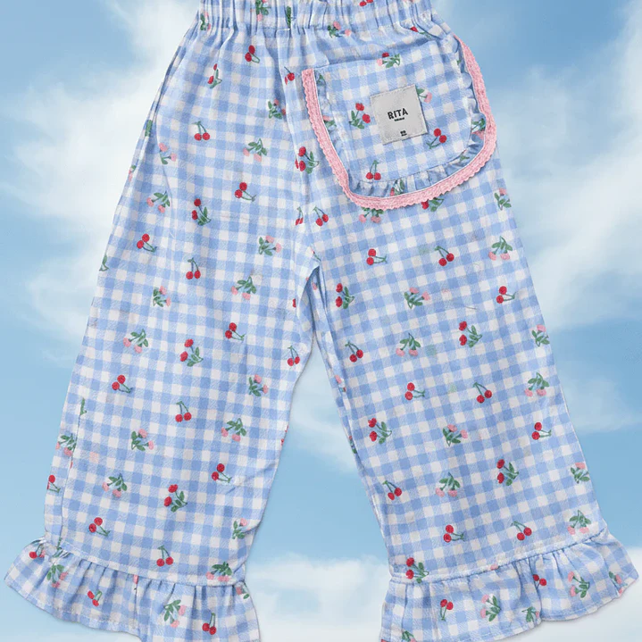 Pantalón “Tiny Vichy” Wide Leg — BITA 2