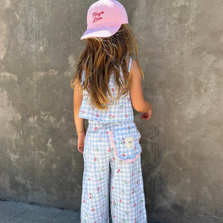 Pantalón “Tiny Vichy” Wide Leg — BITA 3