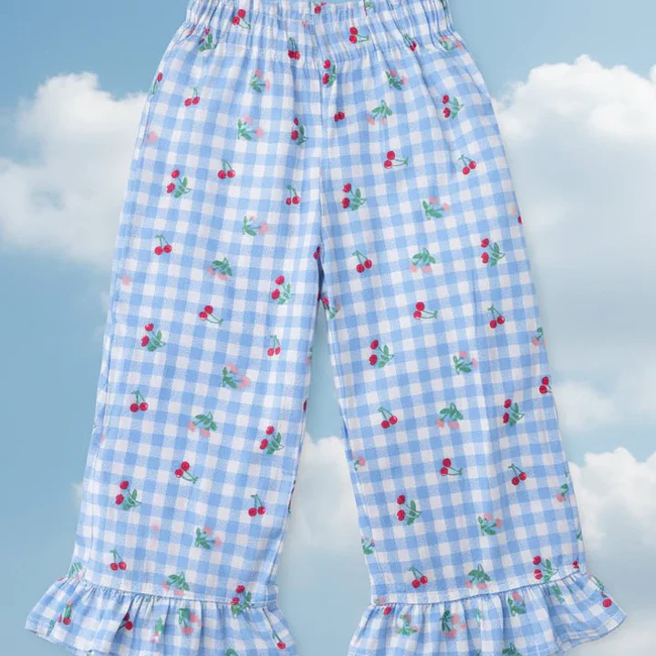 Pantalón “Tiny Vichy” Wide Leg — BITA 1