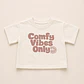 Polera Oversize “Comfy Vibes Only” Crudo — BITA - Miniatura 1
