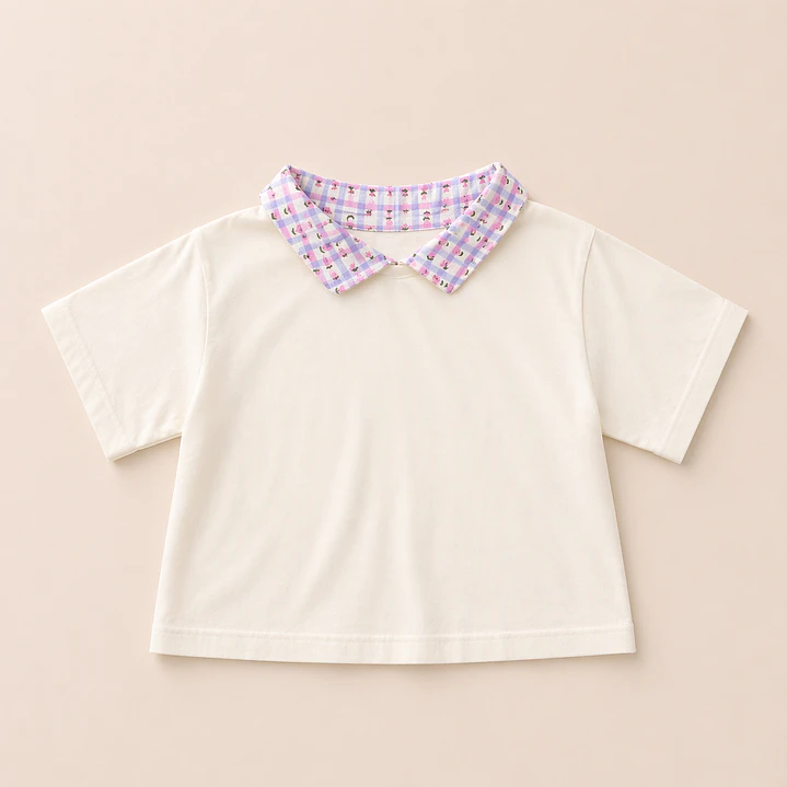 Polera Oversize “Tiny Bloom” Blanca — BITA 1