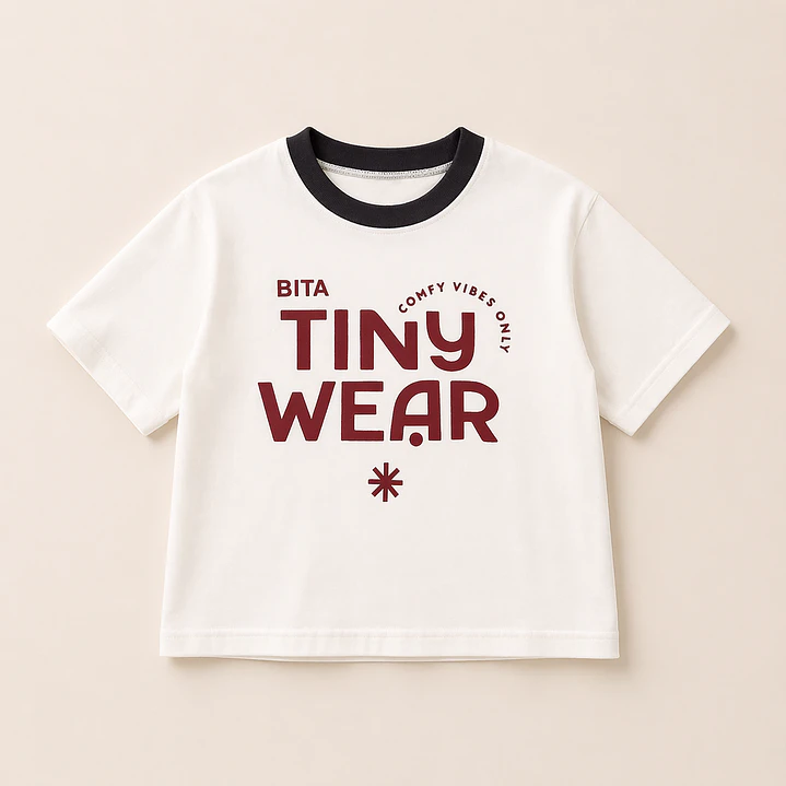 Polera Oversize “BITA Tiny Wear” Crudo — BITA 1