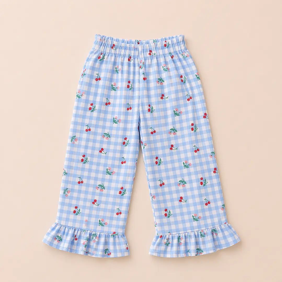 Pantalón “Tiny Vichy” Wide Leg — BITA 1