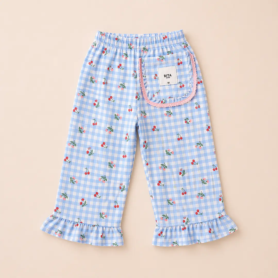Pantalón “Tiny Vichy” Wide Leg — BITA 2