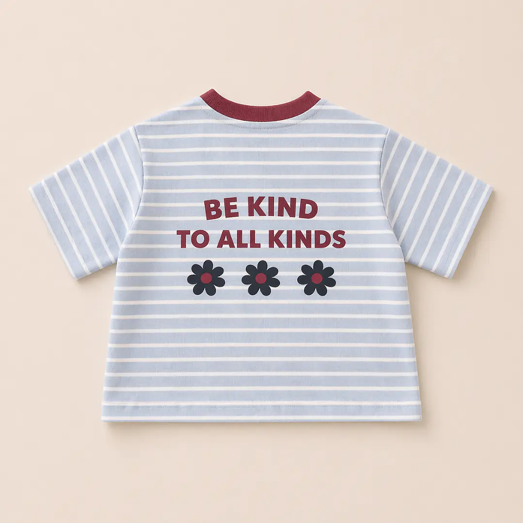 Polera Oversize “Be Kind to All Kinds” Celeste — BITA 2