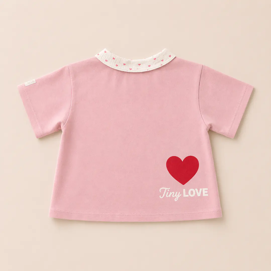 Polera Oversize “Tiny Love” Rosada — BITA 2