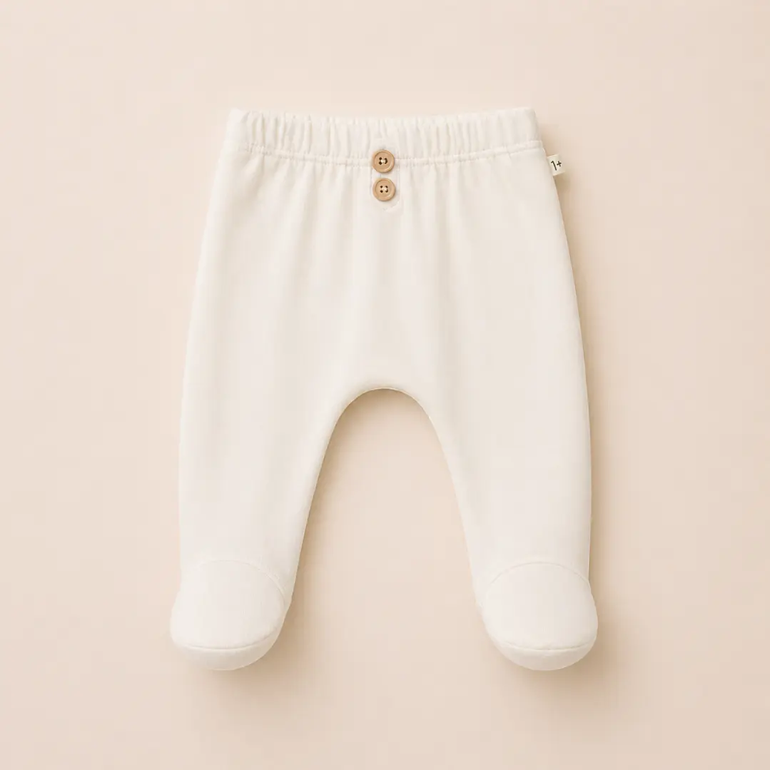 Leggings Con Pies Mia Ecru - 1+ in the Family 1