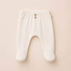 Leggings Con Pies Mia Ecru - 1+ in the Family