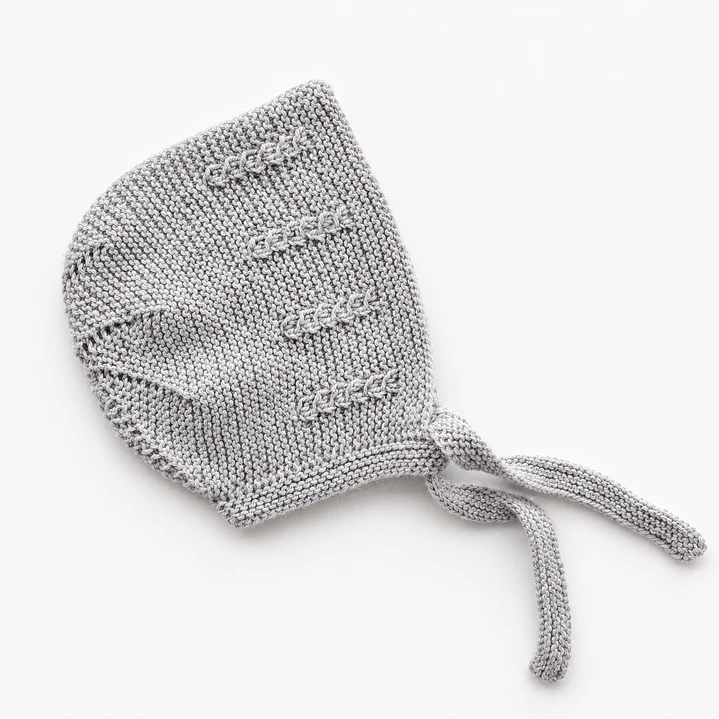 Capota Trenza Gris 100% Algodón - LUF Kids 1
