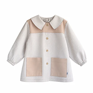 Delantal Rayas Beige - Luf Kids