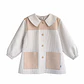 Delantal Rayas Beige - Luf Kids - Miniatura 1