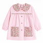 Delantal Flores Vichy Rosado - Luf Kids - Miniatura 1