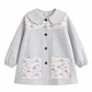 Delantal Dinos Vichy Gris - Luf Kids - Miniatura 1