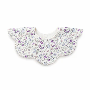 Babero Flor Pequeñas Flores Moradas - LUF Kids