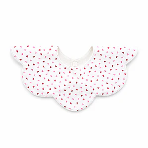 Babero Flor Corazones - LUF Kids
