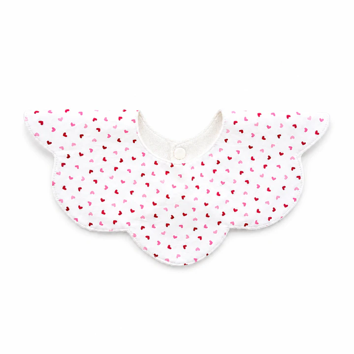 Babero Flor Corazones - LUF Kids 1