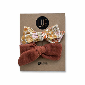 Lazos Dominga Garden Caramel (colet) - LUF kids