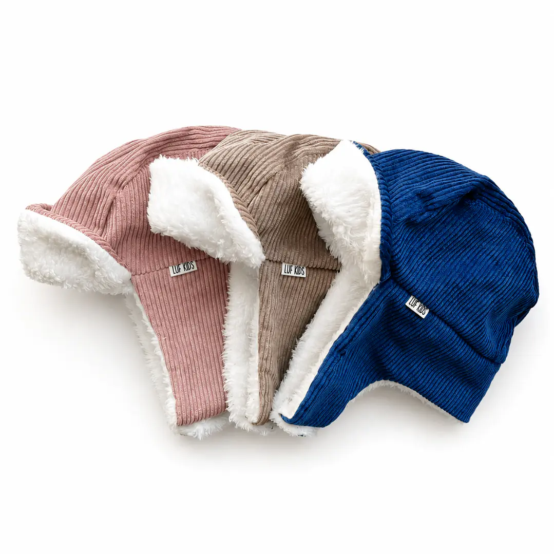 Gorro Aviador Beige - LUF Kids 2
