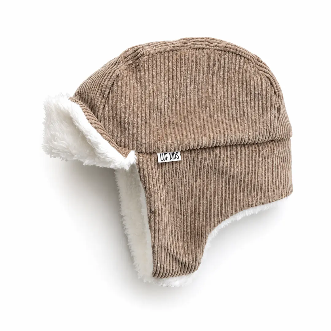 Gorro Aviador Beige - LUF Kids 1