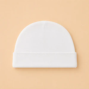 Gorro Primera Puesta Algodón Pima Blanco bordado Blanco - Emilia Mia