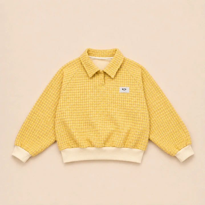 Poleron Club Vichy Amarillo - BITA 1