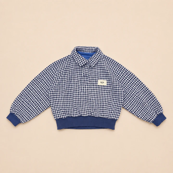 Poleron Club Vichy Azul - BITA 1