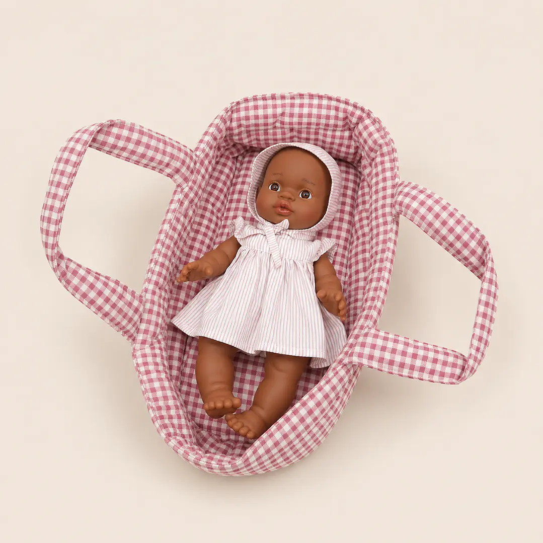 Muñeca Clara Vestido Rayas Rosadas - Mailen 3