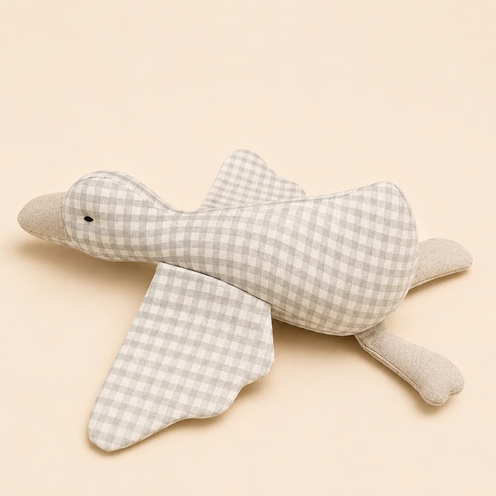 Ganso Musical Vichy Beige - Nido Nube 1