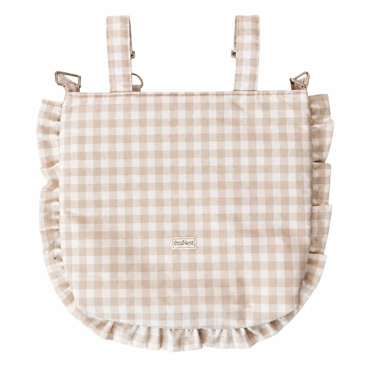 Bolso Volante Vichy Beige - miNest 1