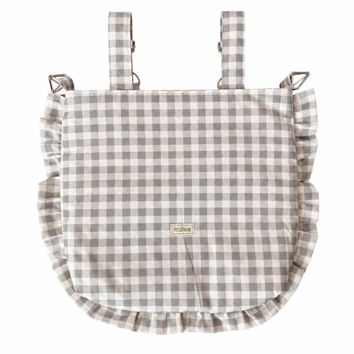 Bolso Volante Vichy Gris - miNest 1