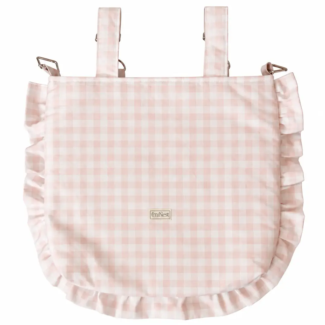 Bolso Volante Vichy Rosado - miNest 1