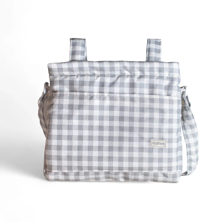 Bolso Clásico Vichy Gris - miNest 1