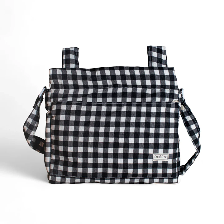 Bolso Clásico Vichy Negro - miNest 1