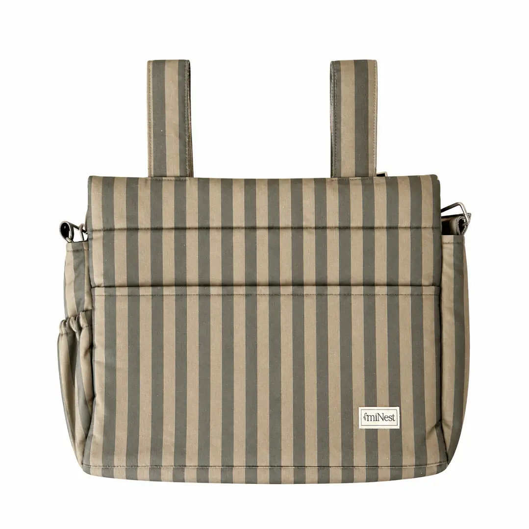 Bolso Clásico Rayas Verde - miNest 1