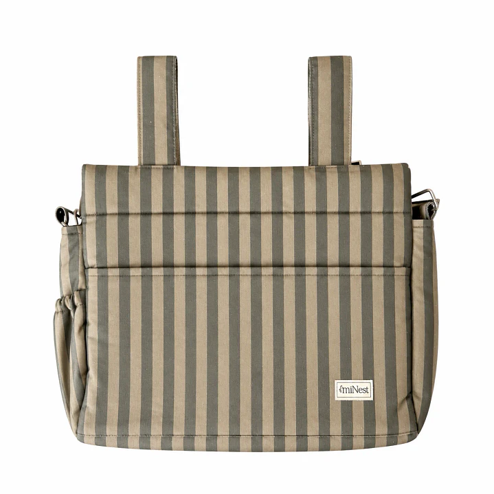 Bolso Clásico Rayas Verde - miNest 1